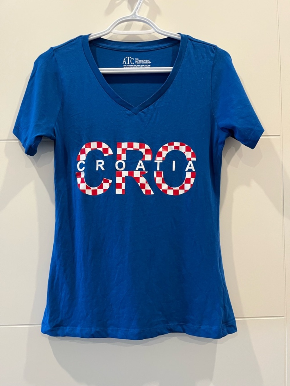 ATC Croatia V-Neck Short Sleeve Tee - Blue